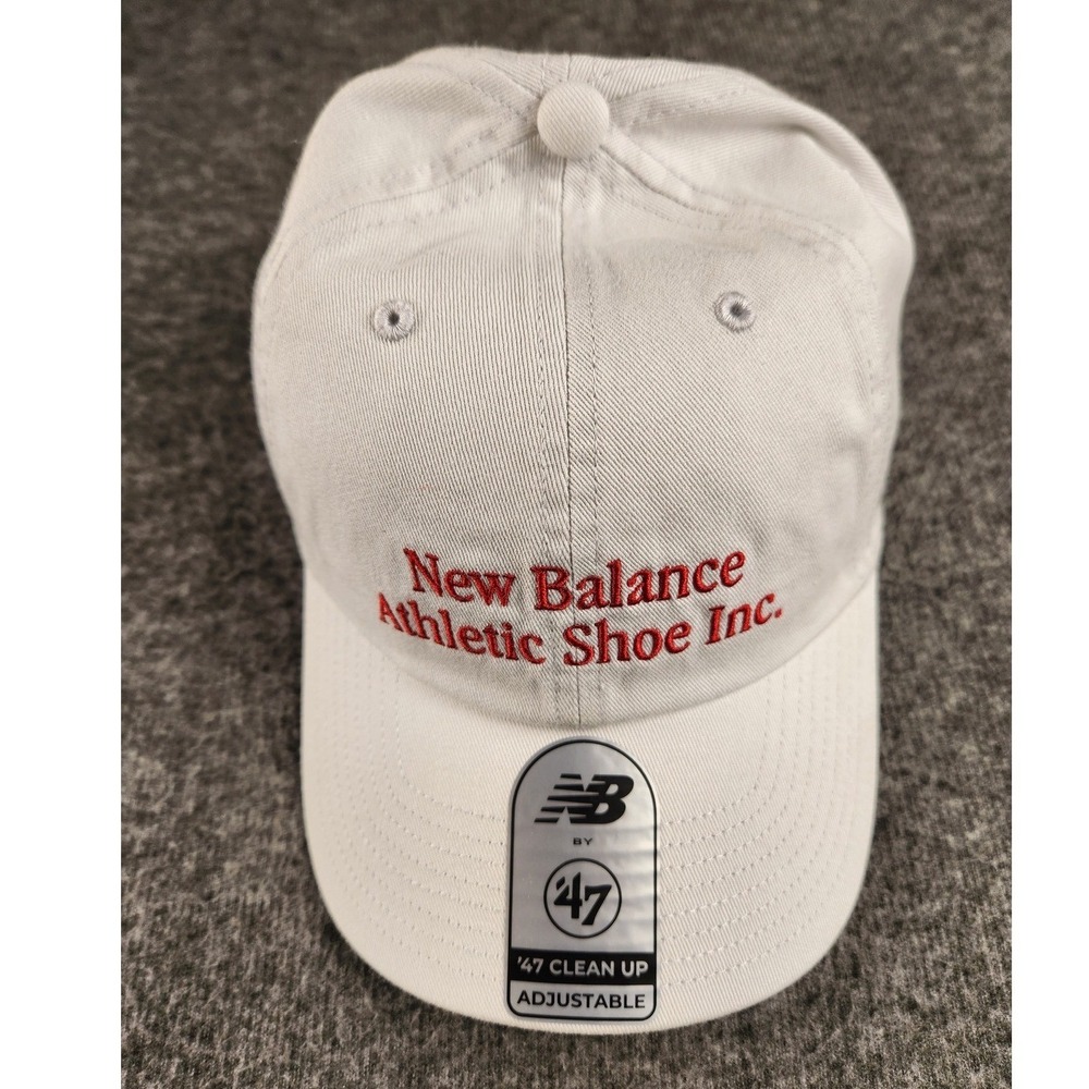 New Balance '47 Clean Up Hat NWT White Red Athletic Shoe Inc Strapback